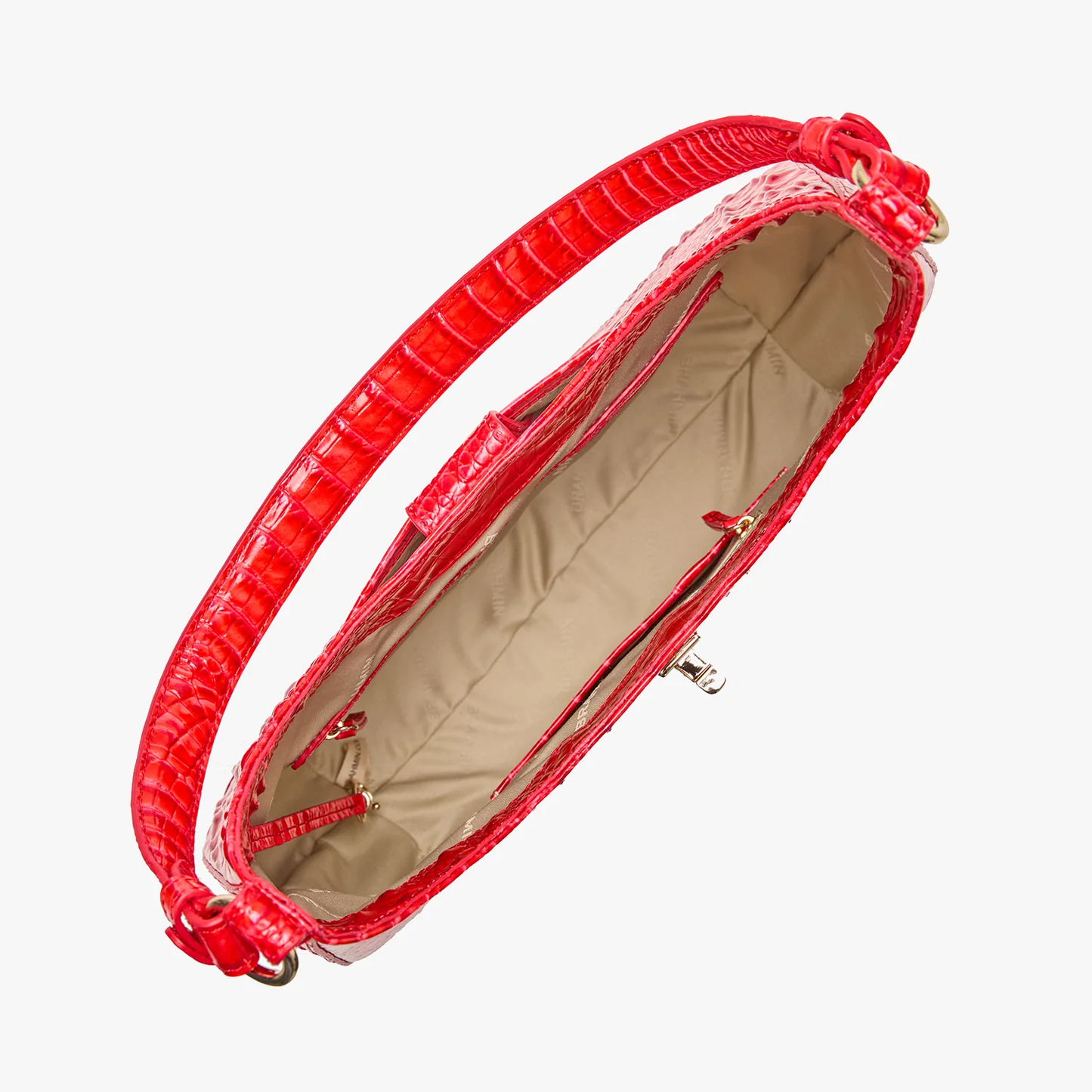 Bolso de hombro Fallon de la colección Brahmin Melbourne, Tiramisú