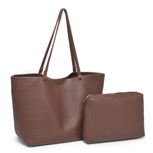 Alma Tote & Pouch Set, Chocolate