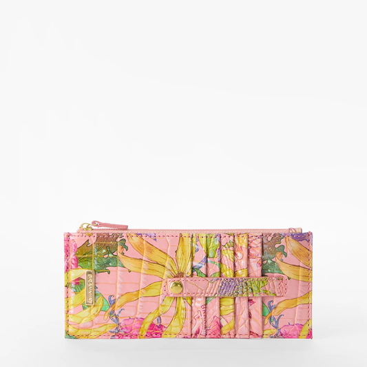 Brahmin Melbourne Collection Credit Card Wallet, Perennial