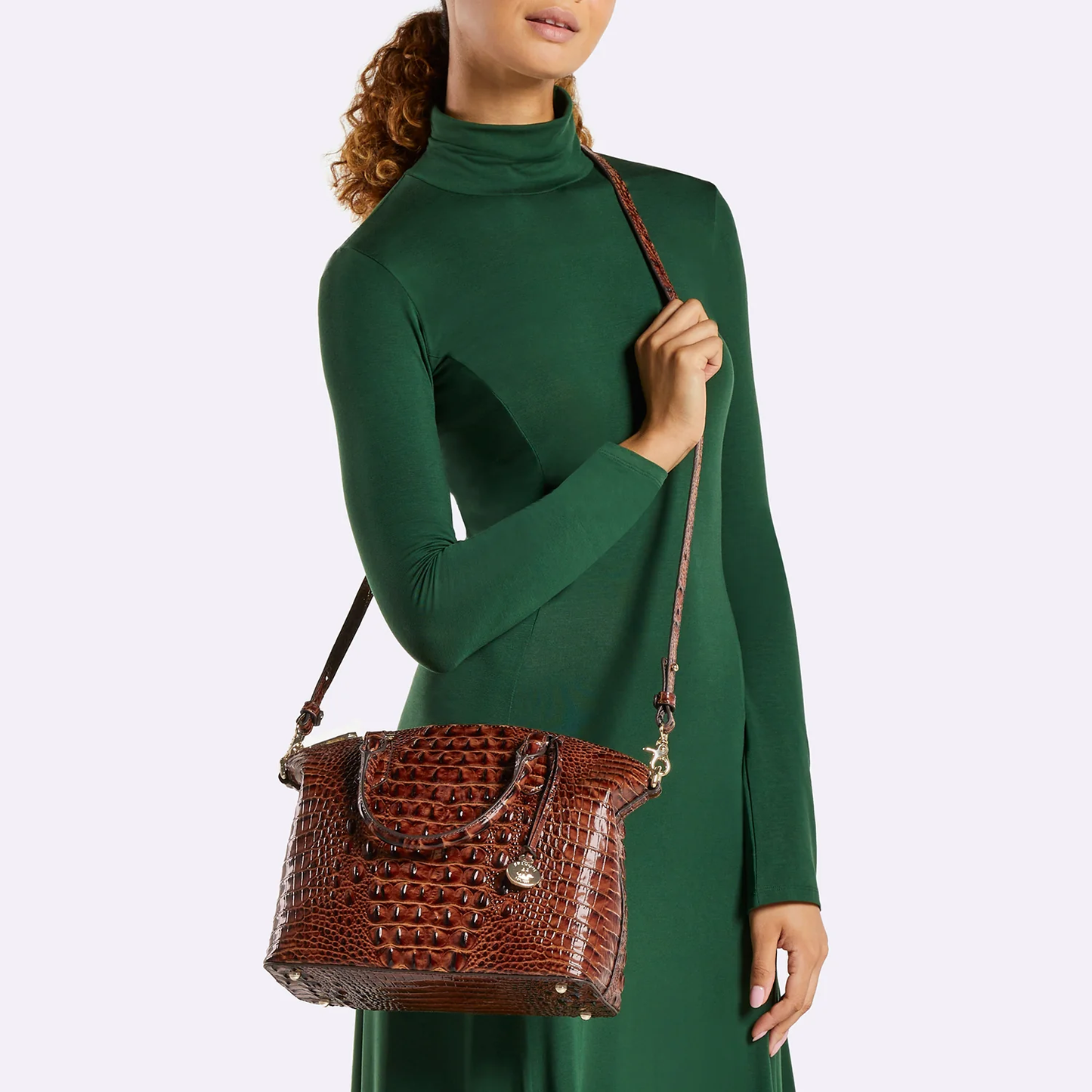 Brahmin Melbourne Collection Duxbury Satchel, Tiramisu