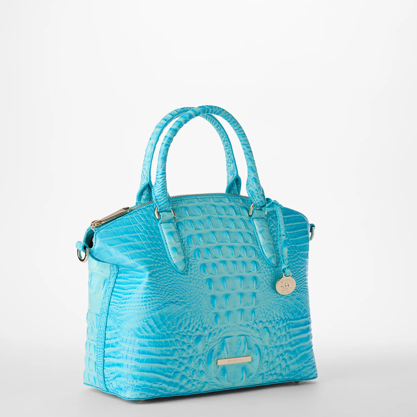 Brahmin Melbourne Collection Duxbury Satchel, Tropic Blue