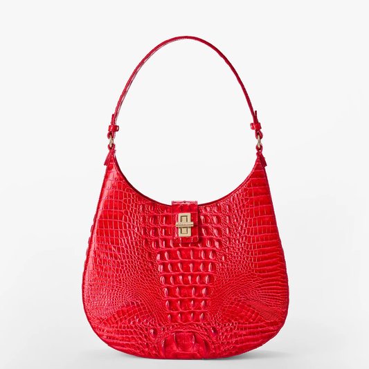 Bolso de hombro Fallon de la colección Brahmin Melbourne, Tiramisú