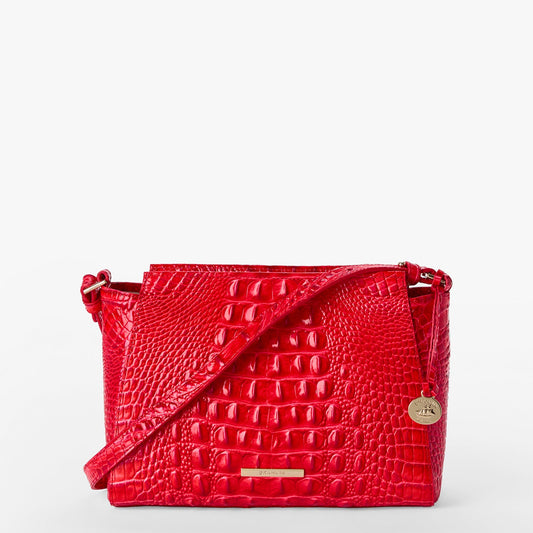 Bolso bandolera Hillary de la colección Brahmin Melbourne, color negro