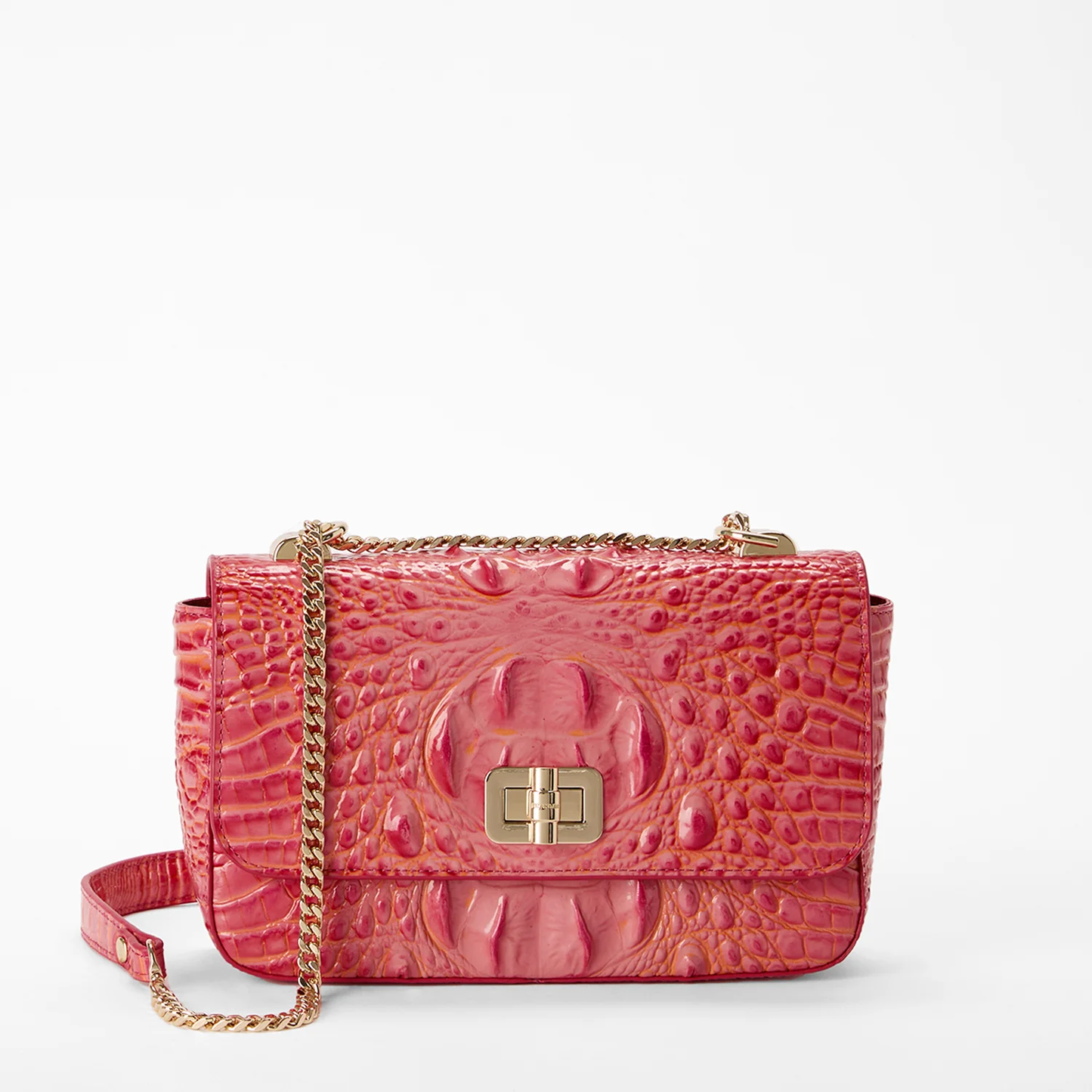 Brahmin Melbourne Collection Rosa Crossbody, Coral Snapdragon