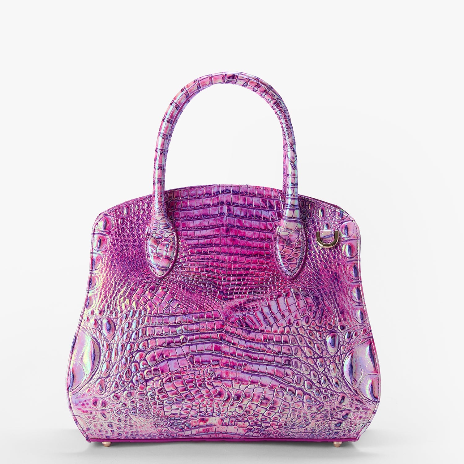 Brahmin Melbourne Collection Rosetta Satchel, Purple Iris