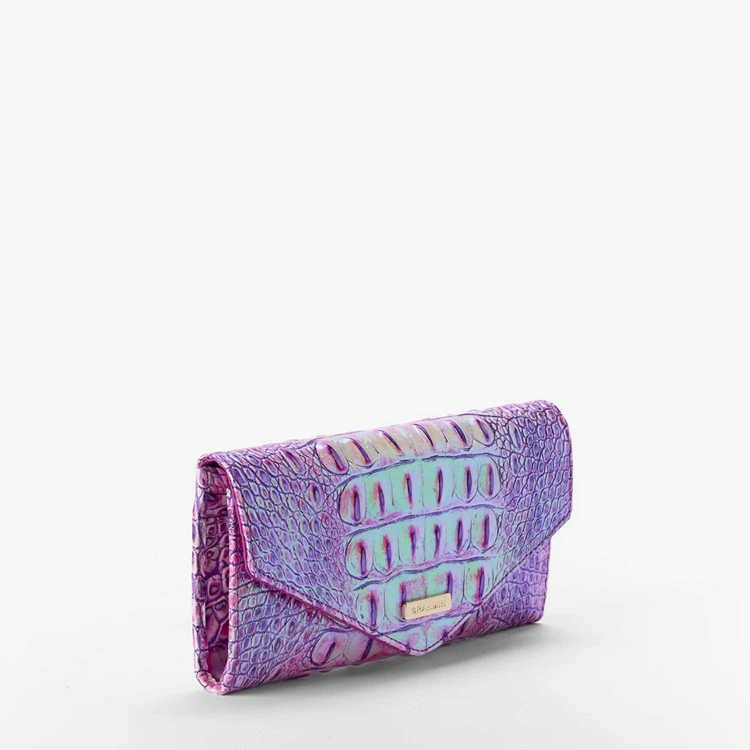 Brahmin Melbourne Collection Veronica Wallet, Purple Isis