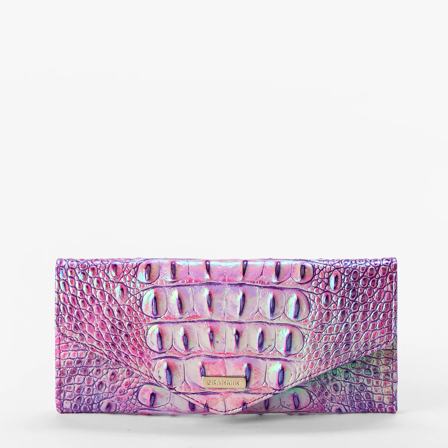 Brahmin Melbourne Collection Veronica Wallet, Purple Isis