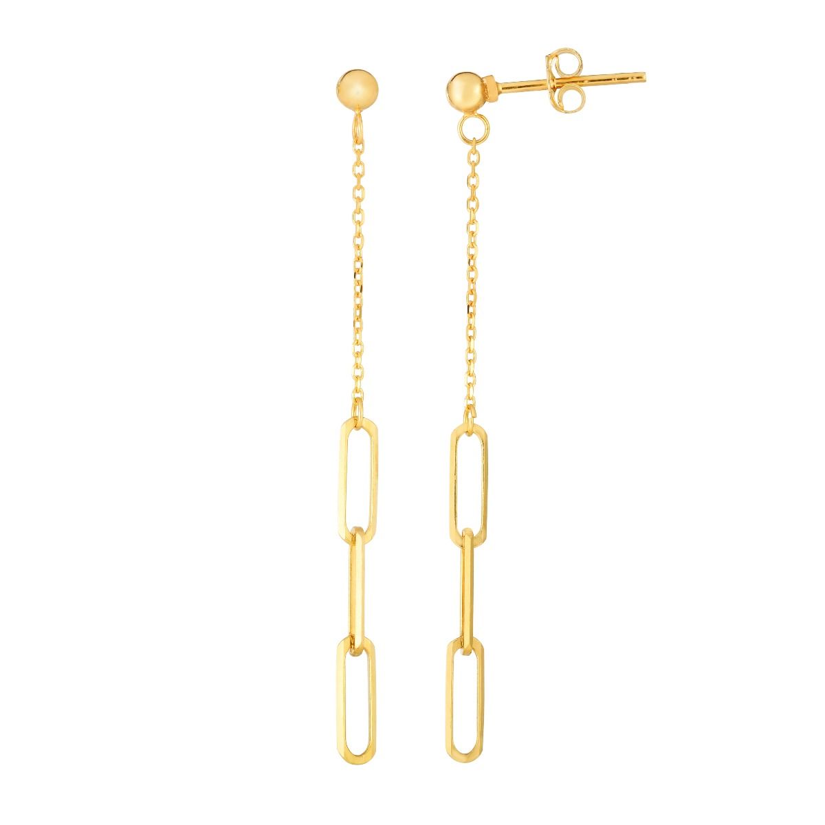 Dangle Paperclip Earrings