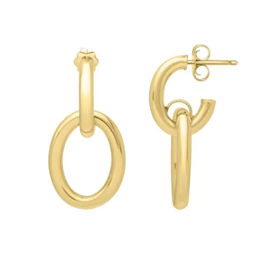 Interlocking Link Earrings