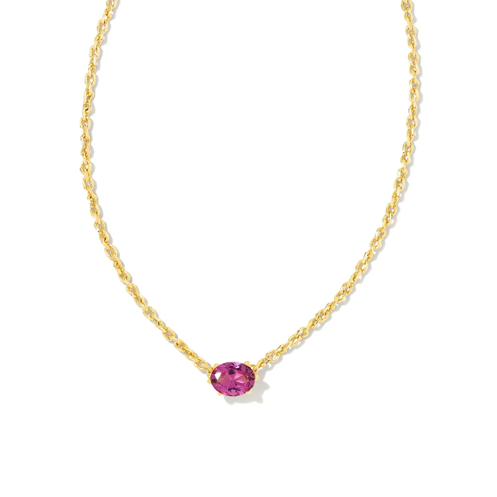 Kendra Scott Cailin Pendant, Purple Crystal