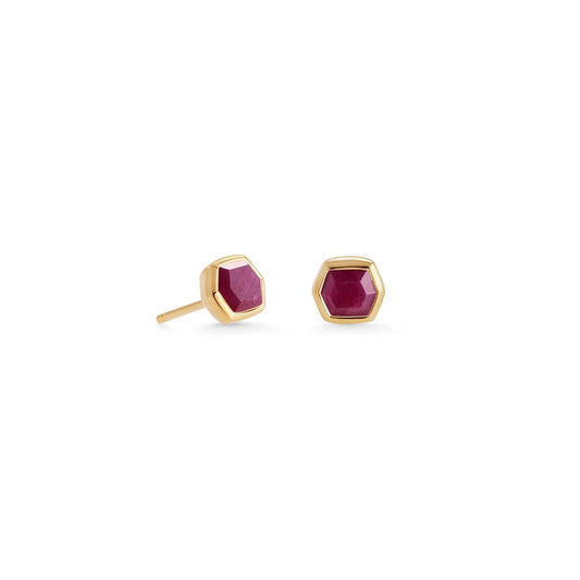 Kendra Scott Davie Stud Earrings, Ruby