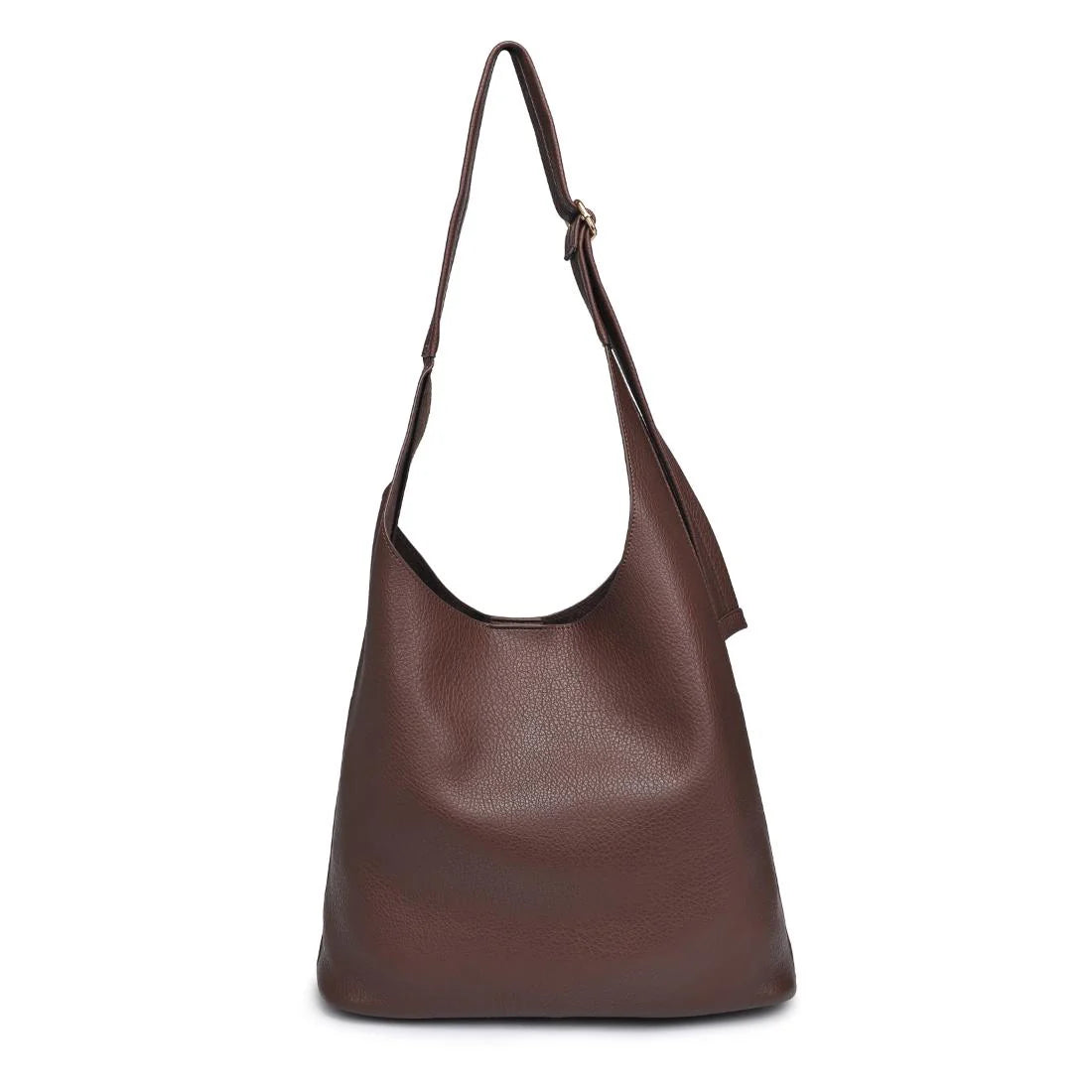 Rhea Hobo & Cosmetic Bag Set, Chocolate