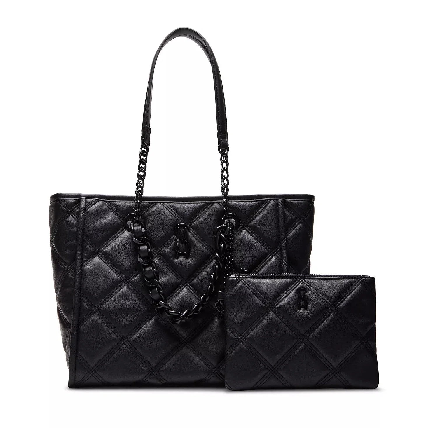 Steve Madden Katt Tote Set, Black