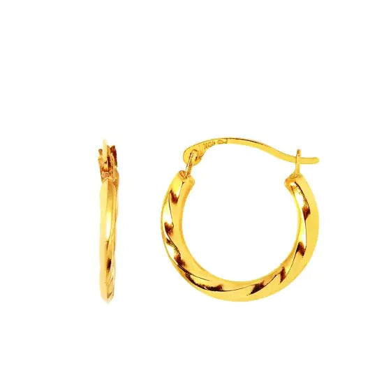 Twisted Hoop Earrings