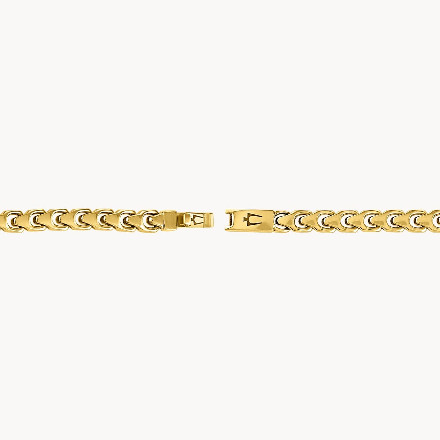 Bulova Signature Gold Tone Stainless Steel Link Bracelet